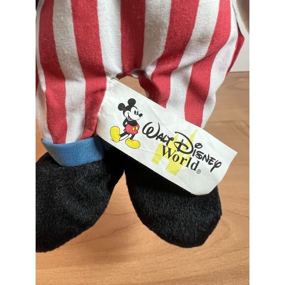 Walt Disney World Mickey Mouse Uncle Sam Bean Bag Plush 9” Vintage - Picture 5 of 7